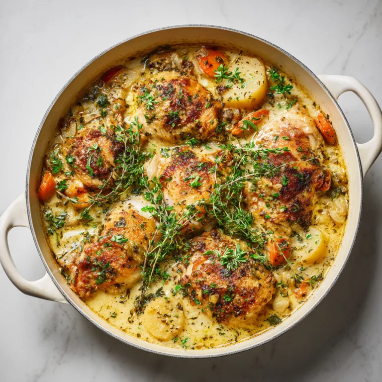 French Chicken Casserole: Creamy Comfort with a French Twist