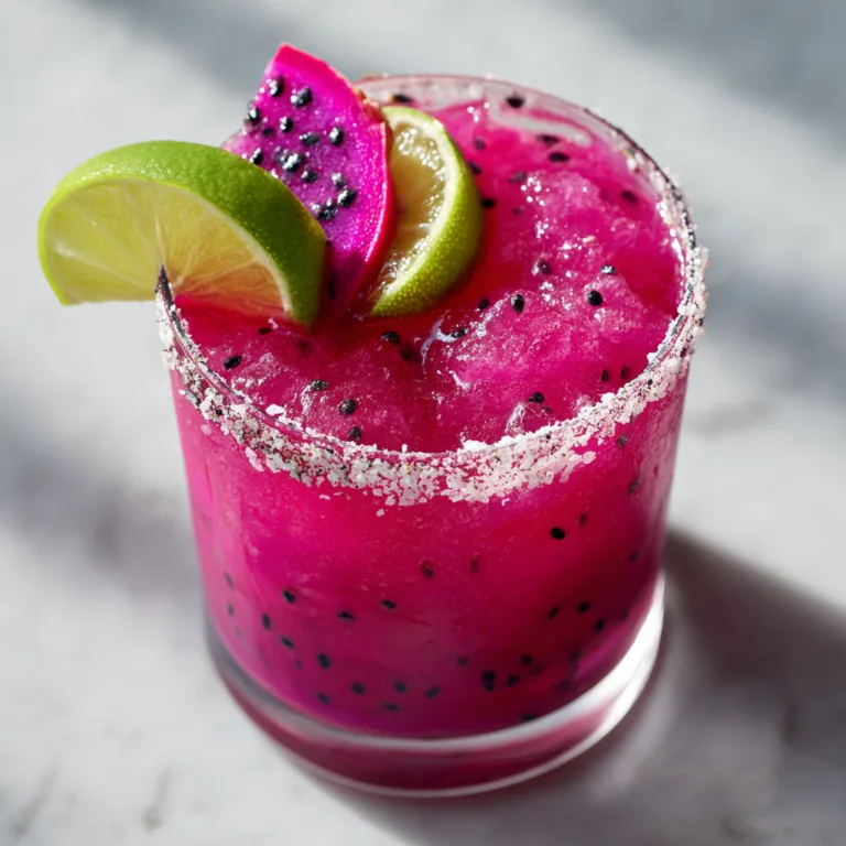 Vibrant Dragon Fruit Margarita: A Tropical Pink Cocktail That Steals the Show
