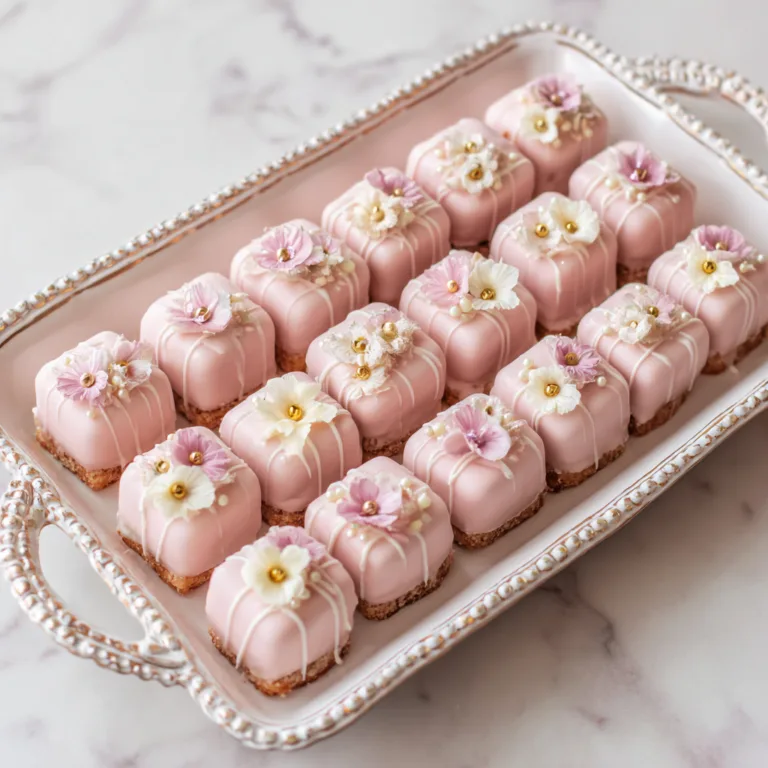 Elegant Pink Petit Fours Recipe: Delicate Mini Cakes for Elegant Occasions