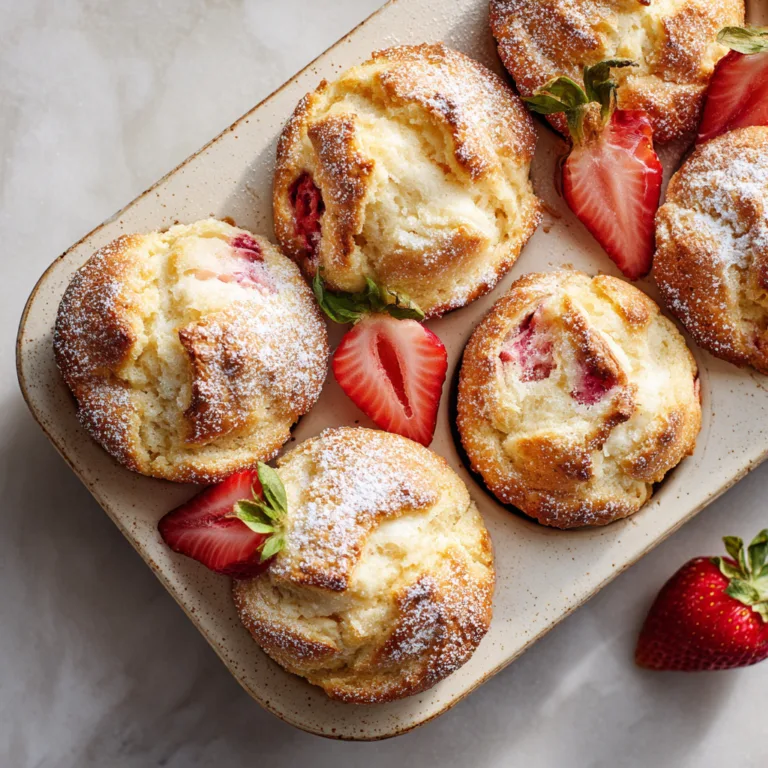Strawberry Cheesecake Muffins: Soft Bakery-Style Muffins with Creamy Cheesecake Centers