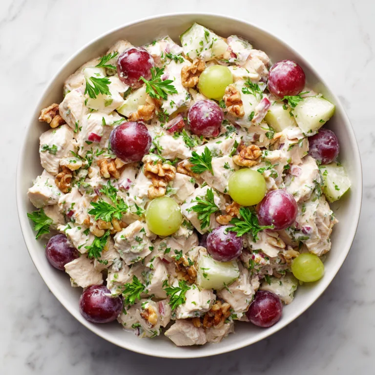 Classic Chicken Waldorf Salad: Crisp, Creamy, Timeless Elegance in Every Bite