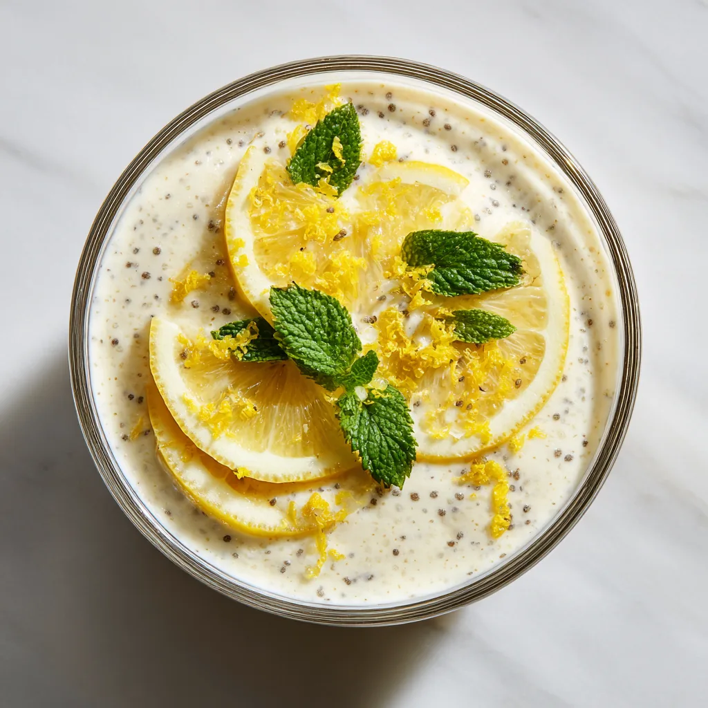 Bright & Creamy Lemon Chia Seed Pudding: A Refreshing, Healthy Treat Packed with Flavor