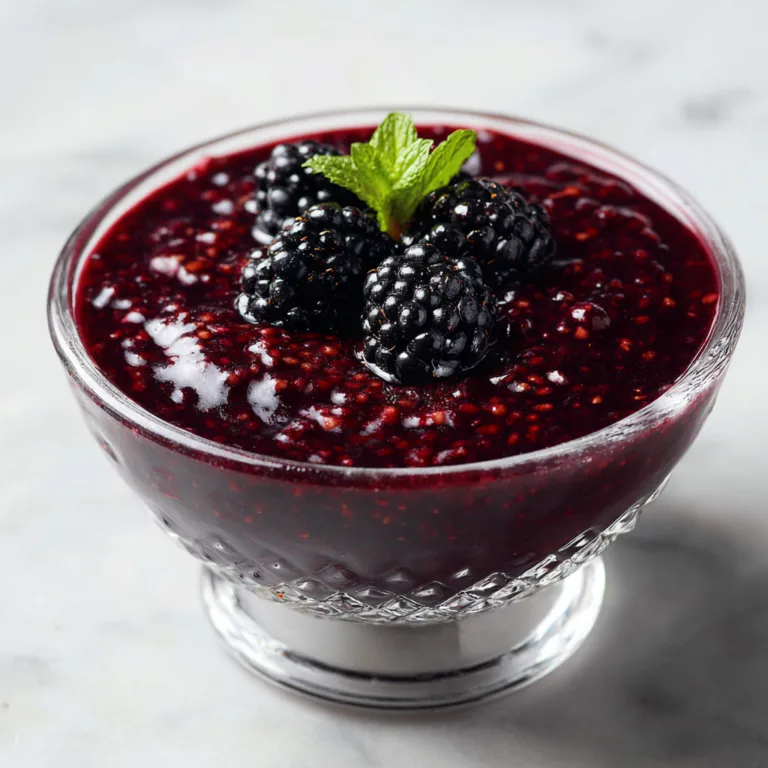 Silky Homemade Blackberry Sauce: A Luscious Berry Topping for Every Dessert
