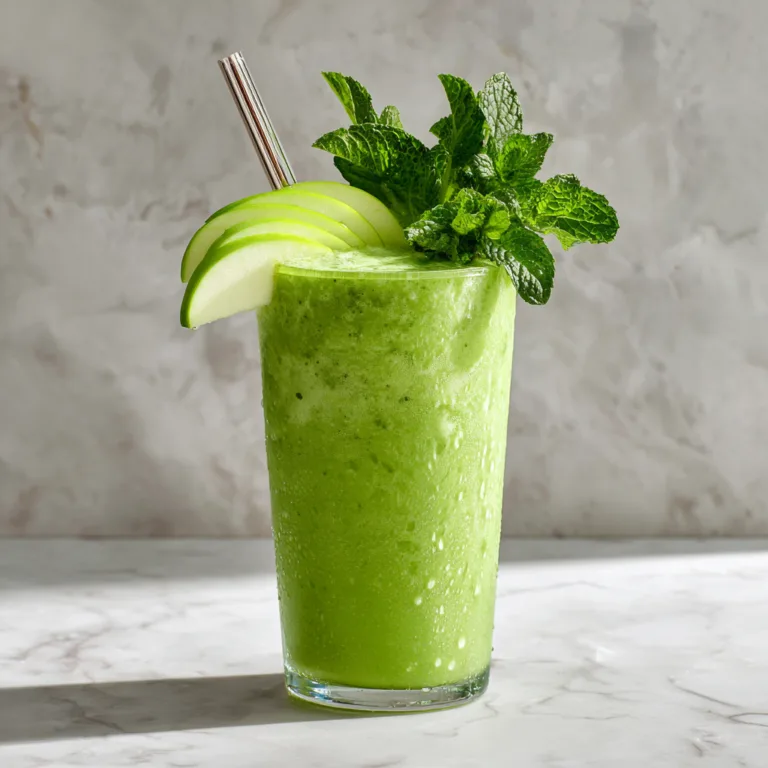 Green Apple Mint Smoothie: A Refreshing, Naturally Sweet Energy Booster