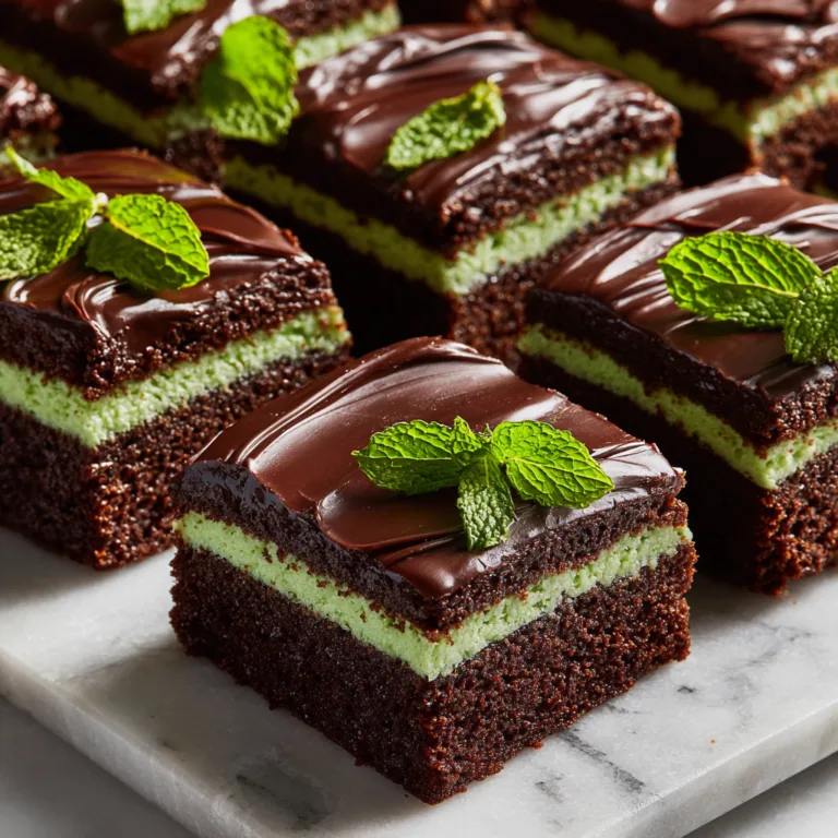 Chocolate Mint Brownies: Rich Fudgy Layers with Cool Mint Cream