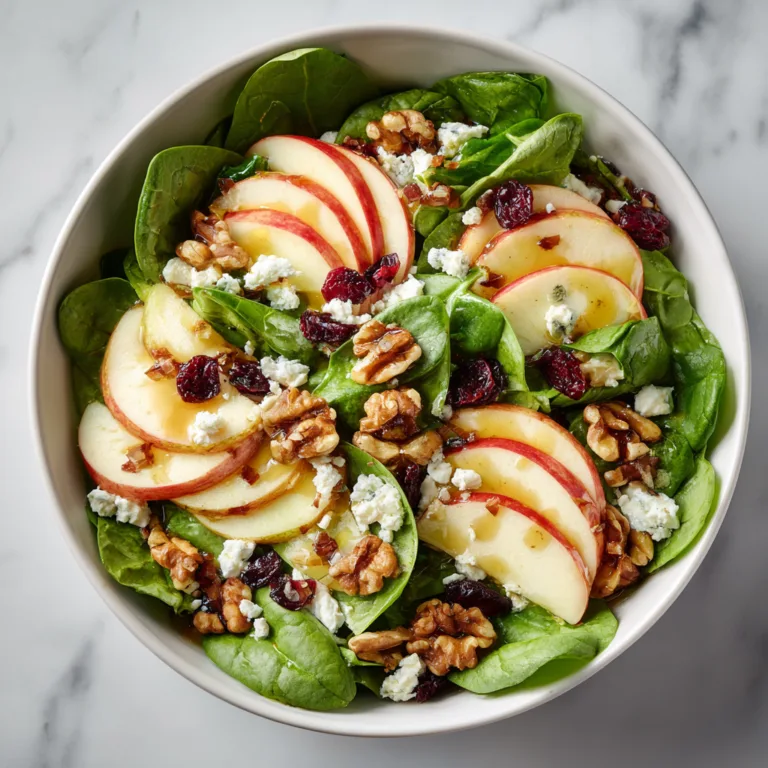 Apple Walnut Spinach Salad: Fresh, Crunchy, and Naturally Sweet