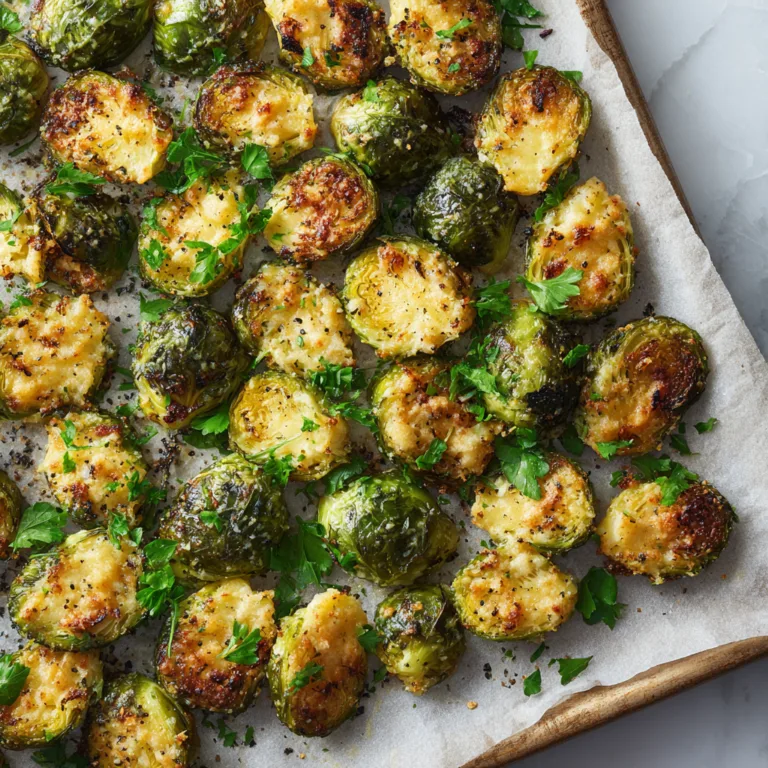 Crispy Parmesan Garlic Roasted Brussels Sprouts: The Ultimate Flavor-Packed Side Dish