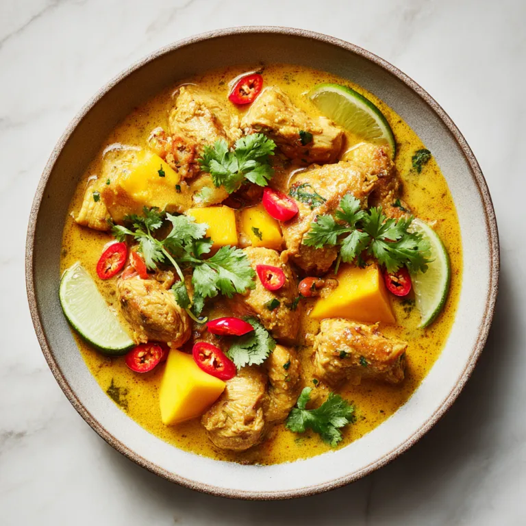 Mango Chicken Curry: A Sweet, Creamy, and Boldly Spiced Tropical Comfort Dish