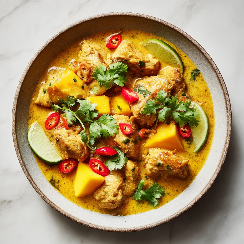 Mango Chicken Curry: A Sweet, Creamy, and Boldly Spiced Tropical Comfort Dish