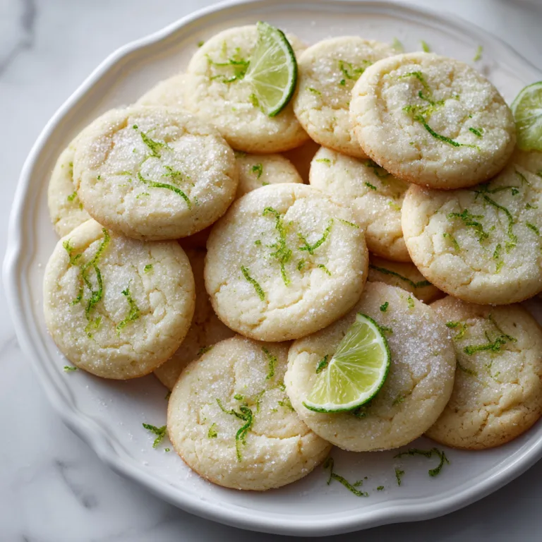 Lime Sugar Cookies: Bright, Zesty, Soft Citrus Cookies