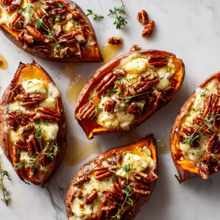 The Best Brie & Pecan Stuffed Sweet Potatoes: A Sweet and Savory Comfort Dish