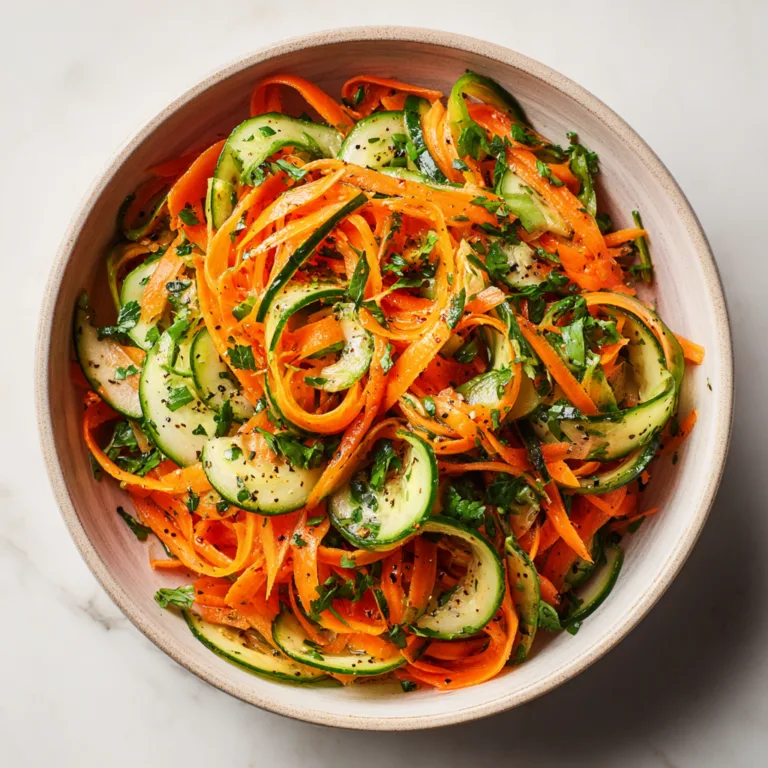 Carrot and Cucumber Salad with Mustard Vinaigrette: Crisp, Bright, and Refreshingly Tangy