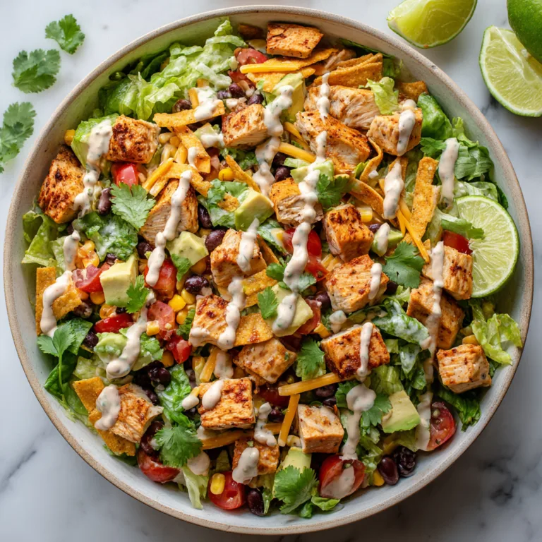 Southwest Chicken Chopped Salad with Creamy Chipotle Dressing: Bold, Flavor-Packed & Easy to Make