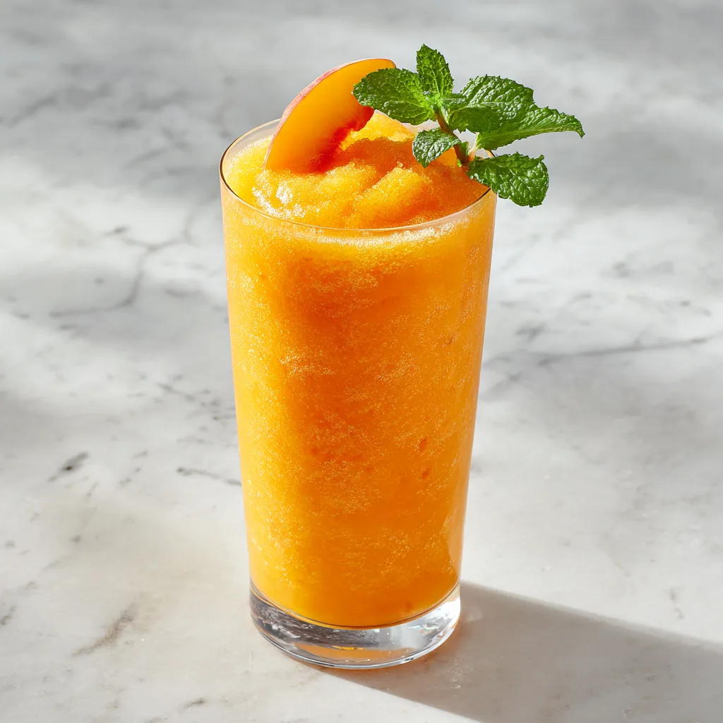 Refreshing Homemade Peach Slurpee: Fruity, Cool, and Easy to Make