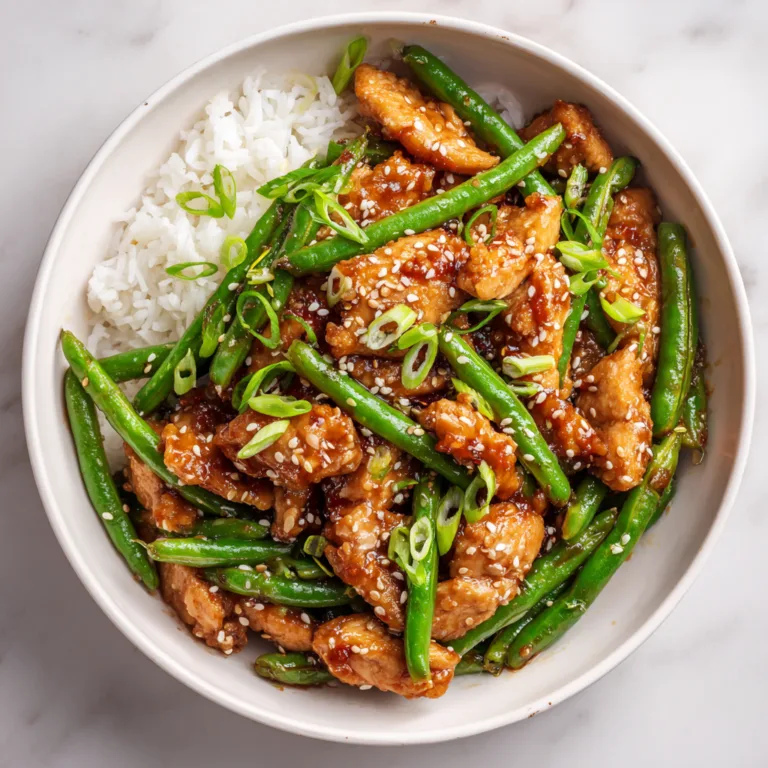 30-Minute Sesame Chicken Green Bean Stir Fry