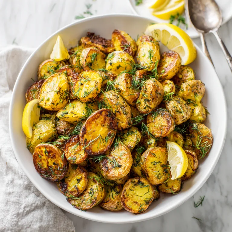 Crispy Lemon Dill Roasted Potatoes: Bright, Zesty, and Perfectly Golden