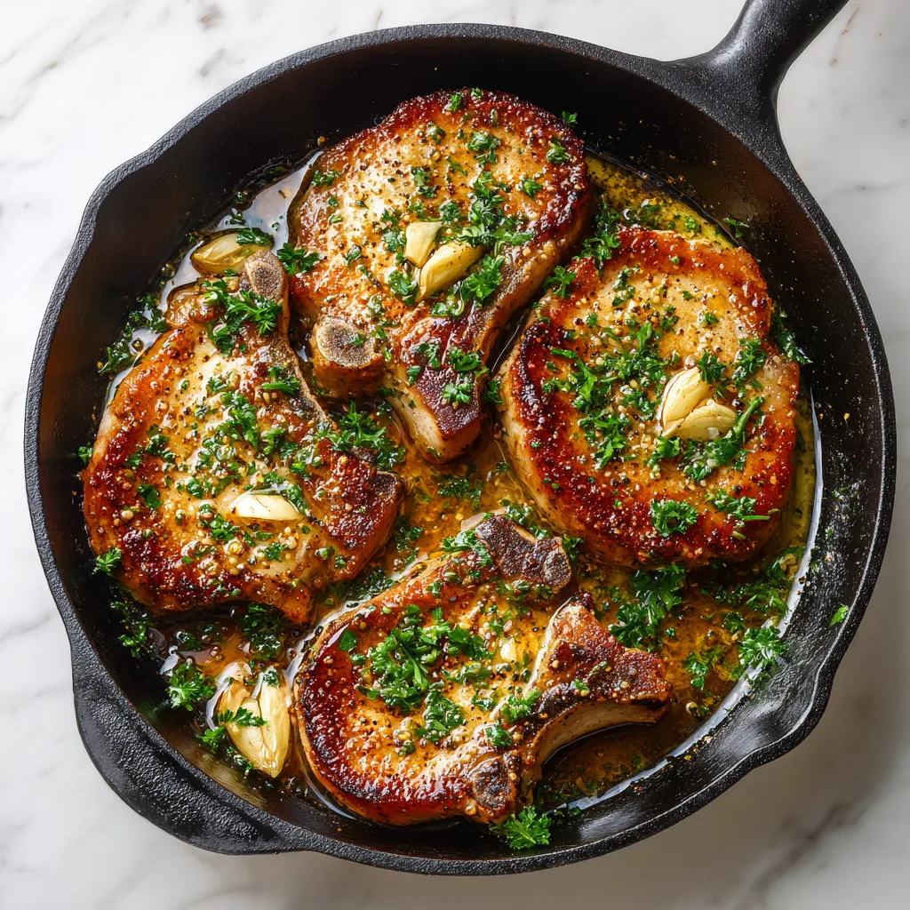 Garlic Butter Pan-Seared Pork Chops: Juicy Skillet Perfection in Minutes