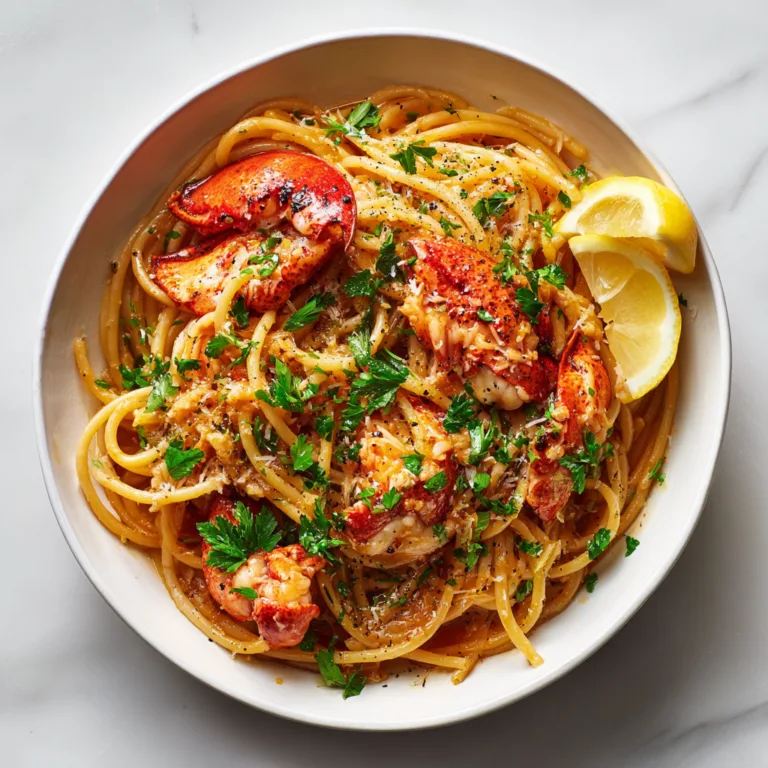 Lobster Bucatini: Elegant Seafood Pasta with Rich Tomato Butter Sauce