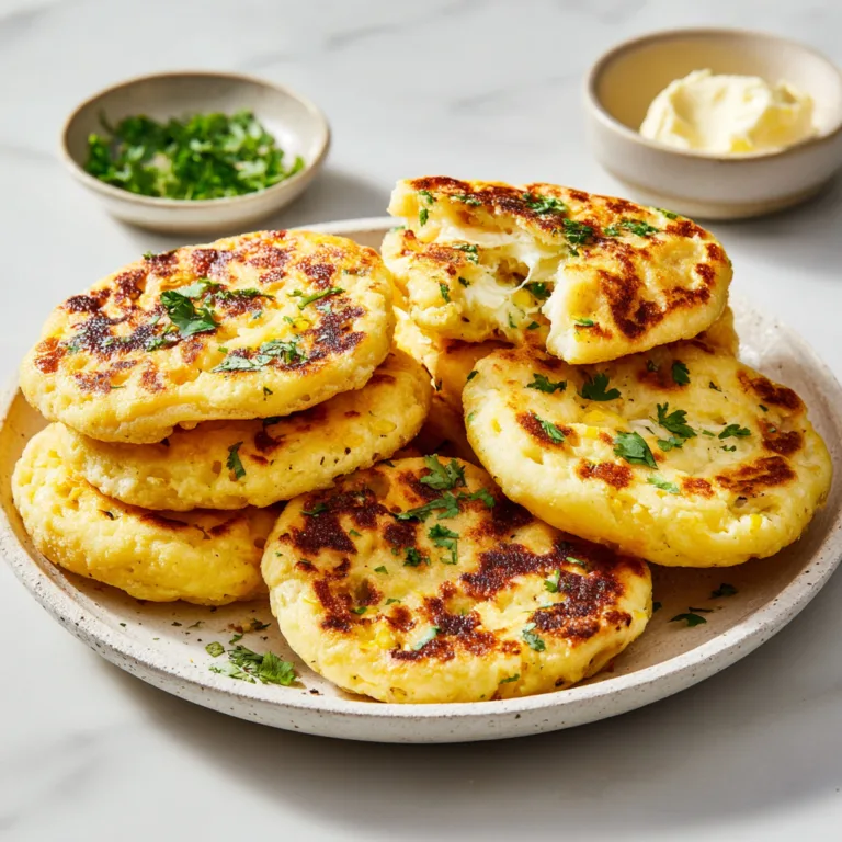 Arepas con Queso: Golden Colombian Corn Cakes Filled with Melted Cheese