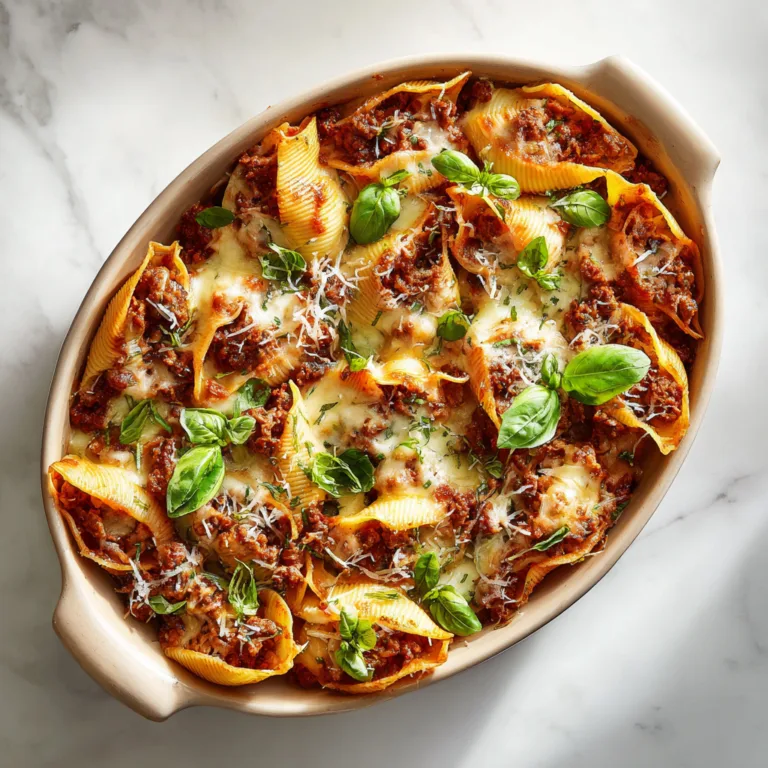 Italian Jumbo Shells Bolognese: A Rich, Cheesy Italian Comfort Classic