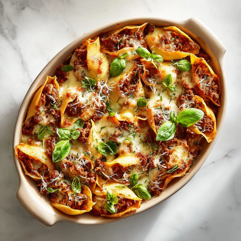 Italian Jumbo Shells Bolognese: A Rich, Cheesy Italian Comfort Classic