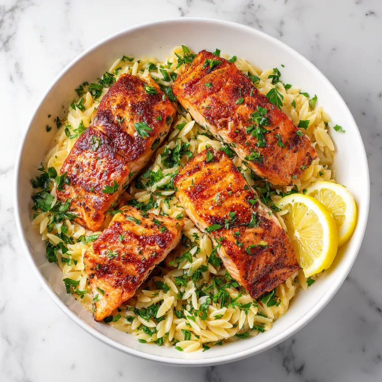 Pan-Seared Salmon & Creamy Orzo: A Restaurant-Quality Meal at Home