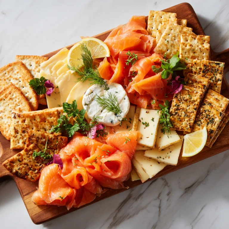 Elegant Smoked Salmon & Cheese Board: A Sophisticated Entertaining Showstopper