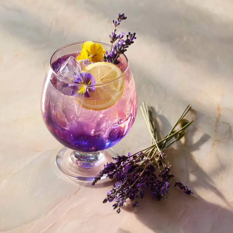 Color-Changing Lavender Cocktail: A Magical Floral Drink Experience