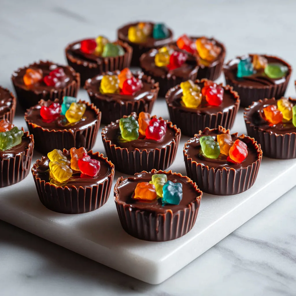 Gummy Bear Surprise Chocolate Cups: A Fun, Gooey Treat Bursting with Sweet Surprises