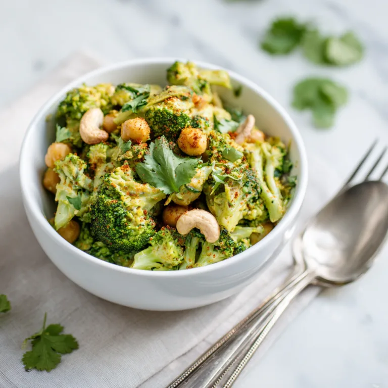 Vegan Curried Broccoli Chickpea Salad