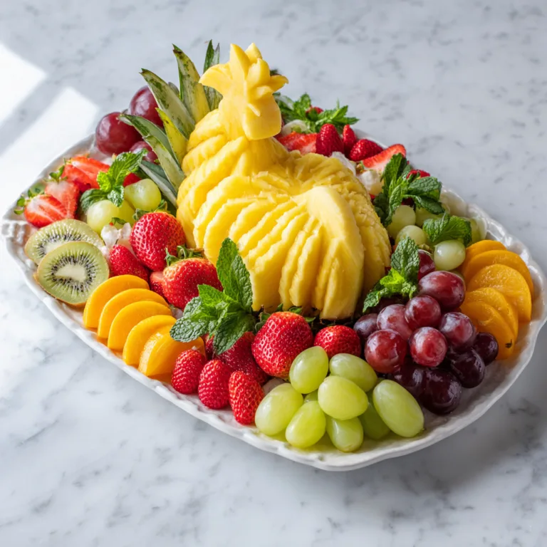 Pineapple Rooster Fruit Platter: A Stunning Edible Centerpiece for Any Occasion