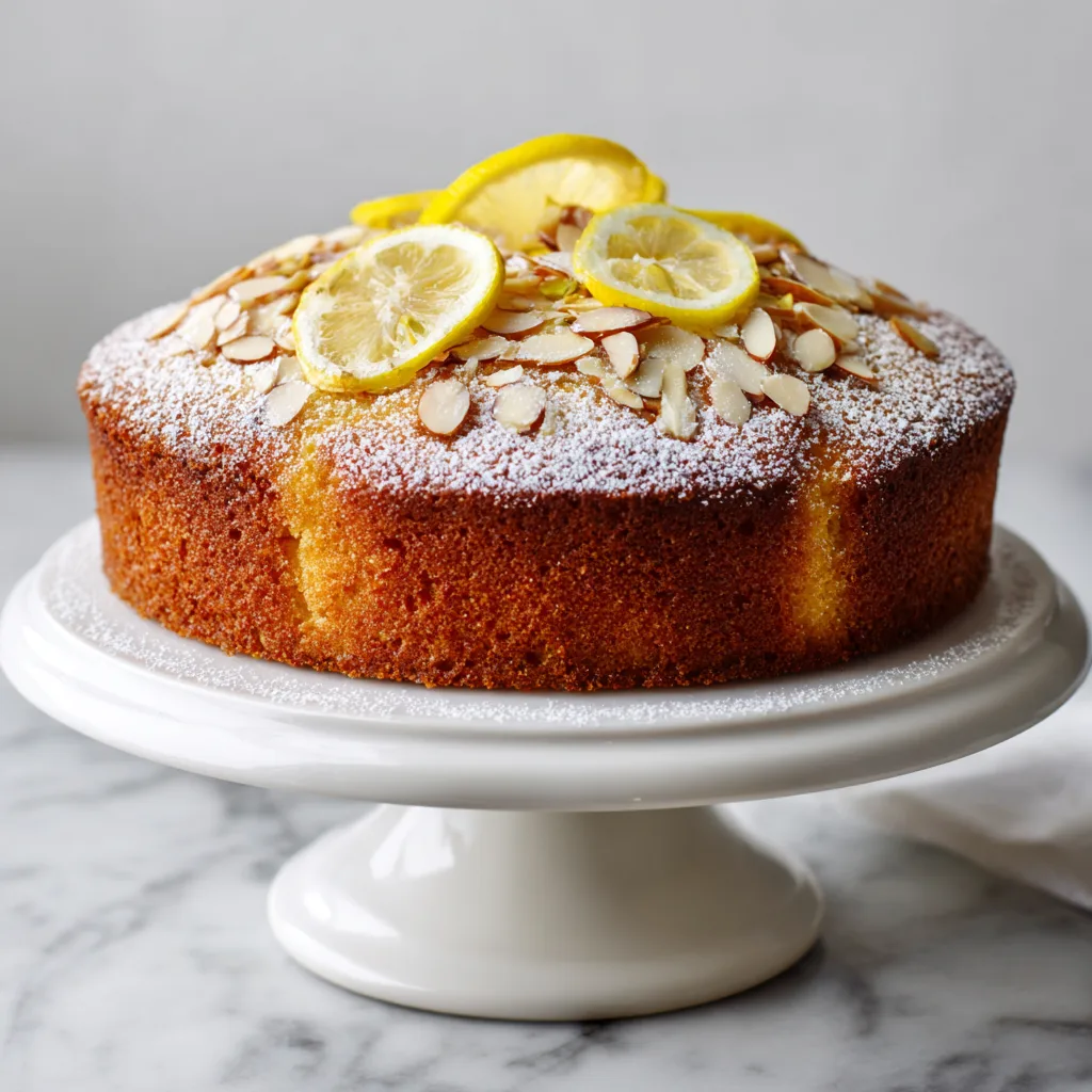 Cardamom Cake with Lemon and Almonds: A Bright, Fragrant Dessert with a Nutty Twist