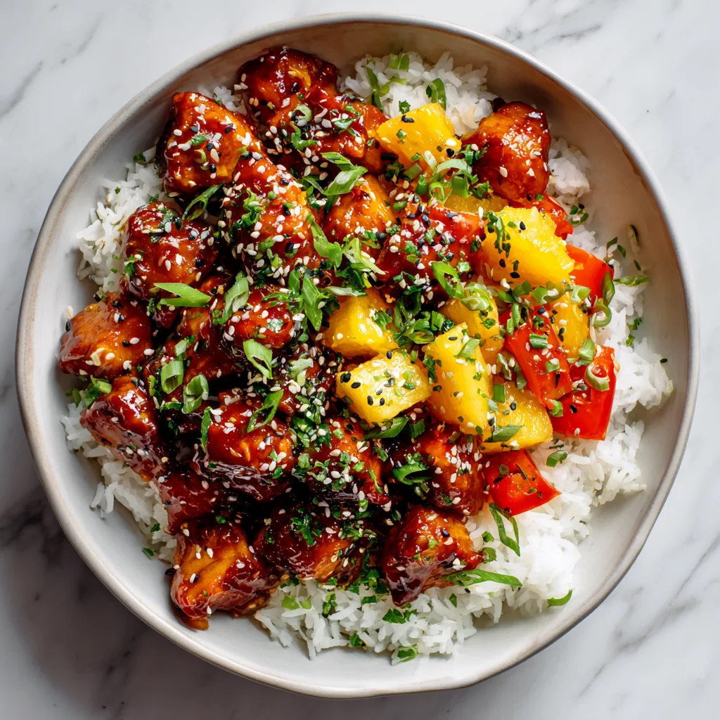 Sticky Hawaiian Chicken Bowls with Pineapple Salsa: Sweet, Savory & Irresistibly Tropical