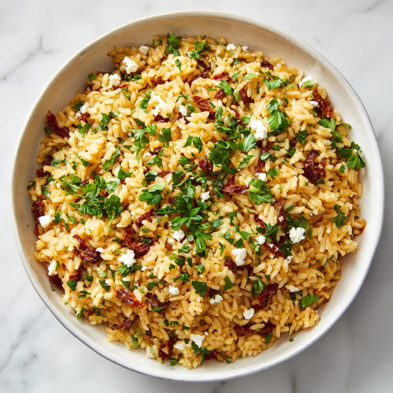 Mediterranean Sun-Dried Tomato Rice: A Flavor-Packed, Easy Side Dish