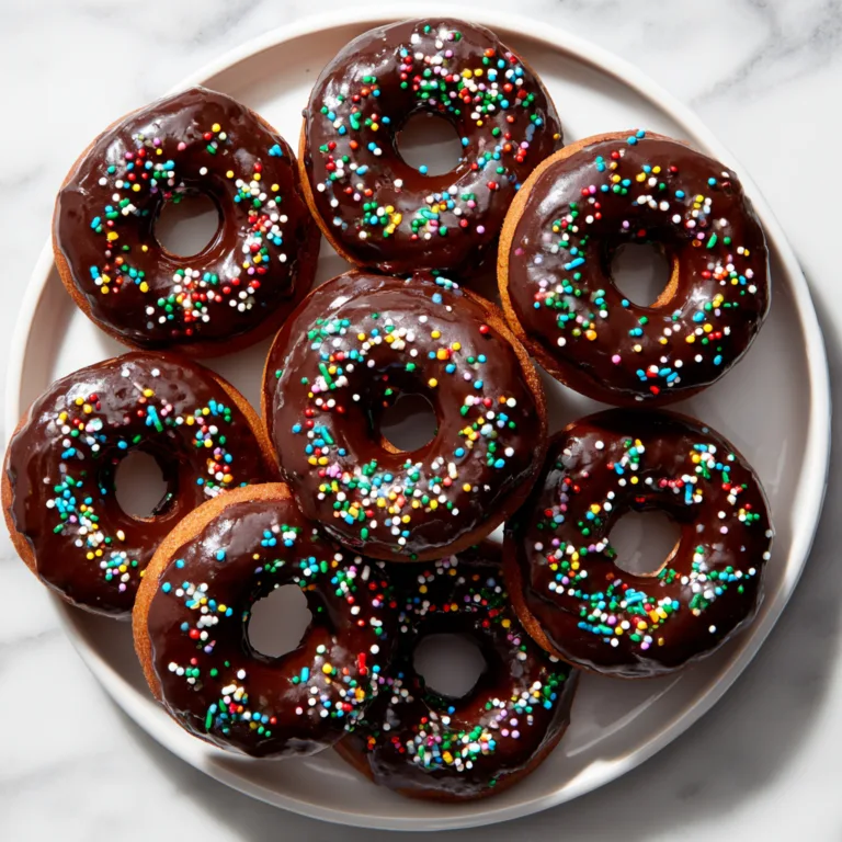 Easy Baked Dark Chocolate Festive Donuts with Ganache: Rich, Indulgent & Perfect for Celebrations