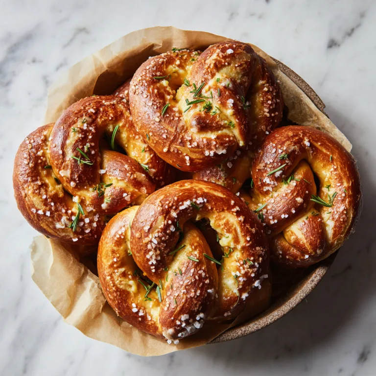 Cheesy Rosemary Stuffed Soft Pretzels: Golden, Gooey Bakery-Style Perfection at Home