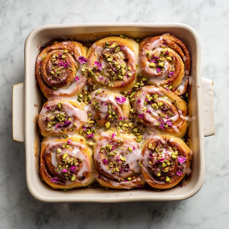 Exotic Rose and Pistachio Cardamom Sweet Rolls: A Fragrant Twist on Classic Comfort Baking