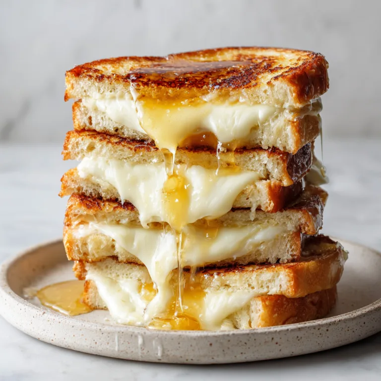 Ultimate Gourmet Honey-Drizzled Grilled Cheese: Sweet, Savory Comfort in Every Bite