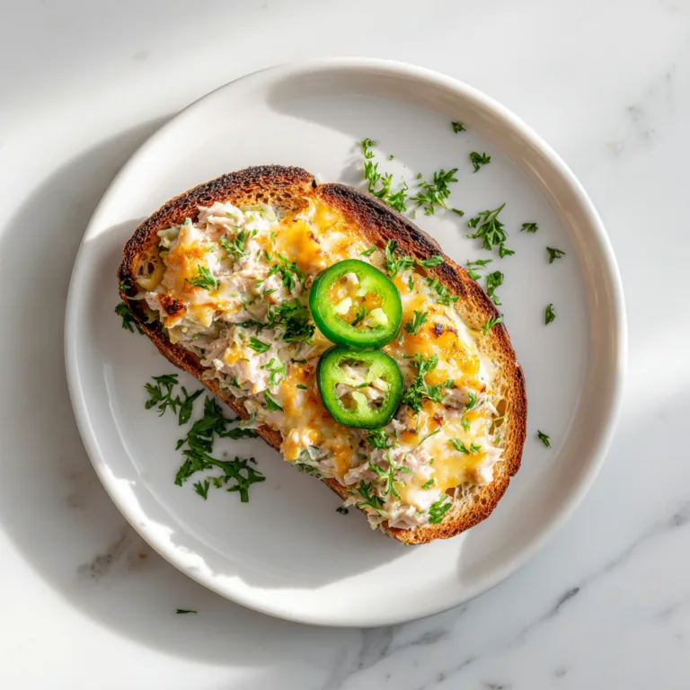 Spicy Jalapeño Cheddar Tuna Melt