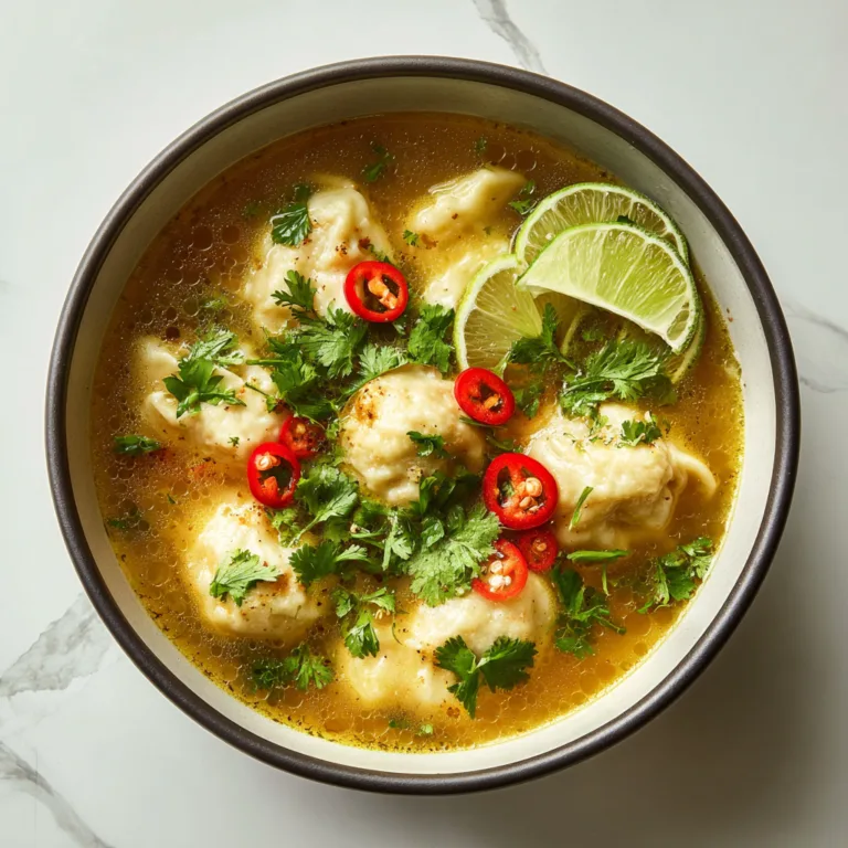 Coconut Curry Dumpling Soup: A Creamy, Comforting Bowl of Bold Flavor