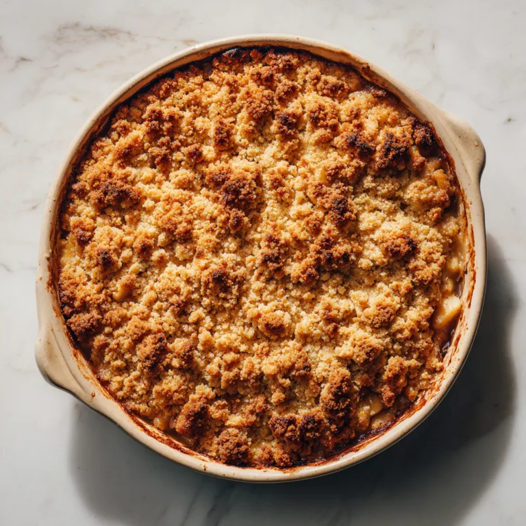 Classic Apple Crumble: A Cozy, Golden Dessert with a Perfect Crunch