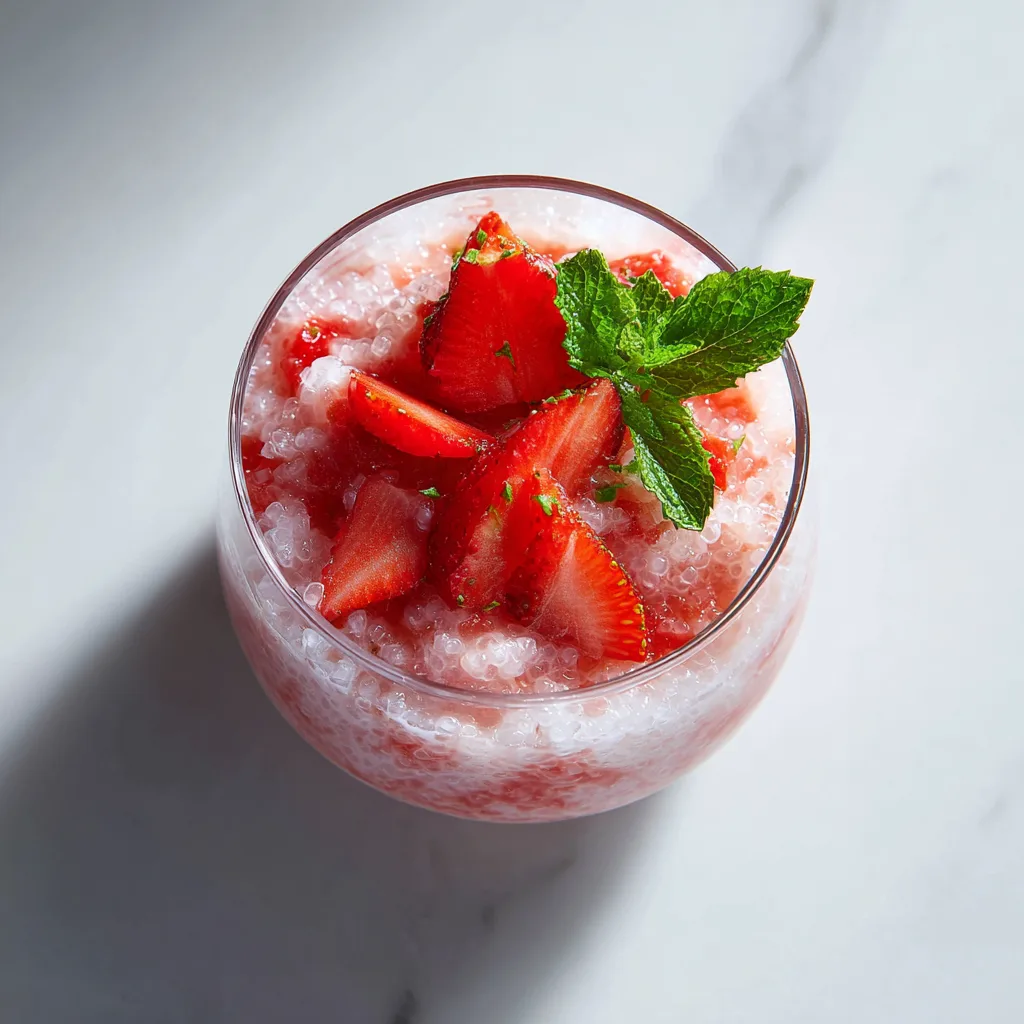 Strawberry Sago: Creamy, Fruity Tropical Delight