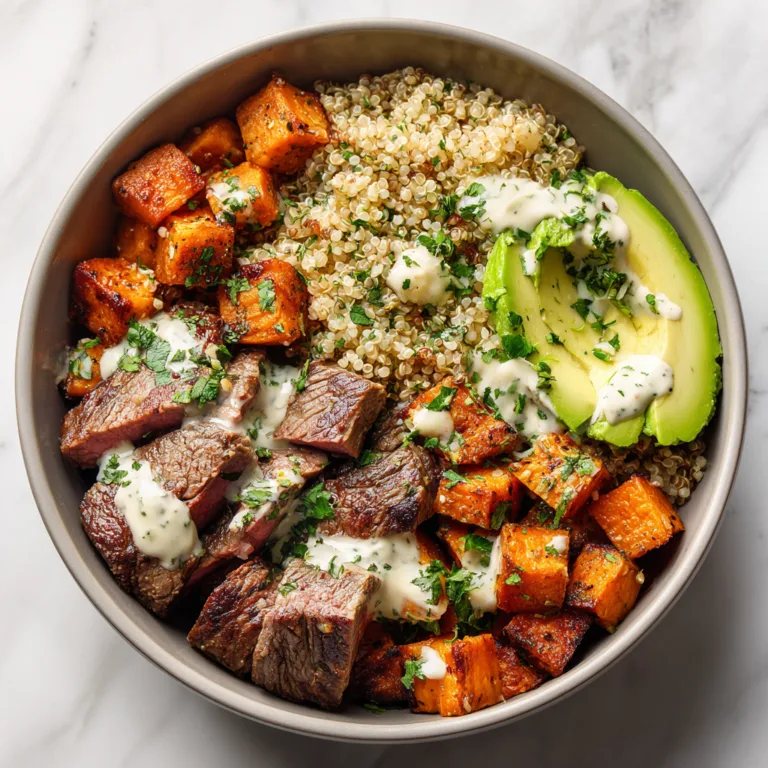 Steak & Sweet Potato Power Bowl: A Hearty, Balanced Meal Packed with Flavor