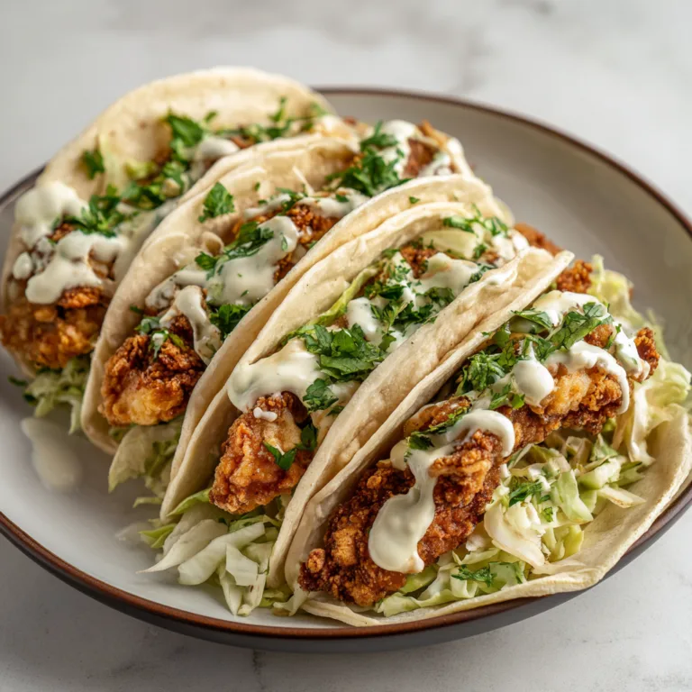 Crispy Fried Chicken Tacos: Crunchy, Juicy, Flavor-Packed Street-Style Delight