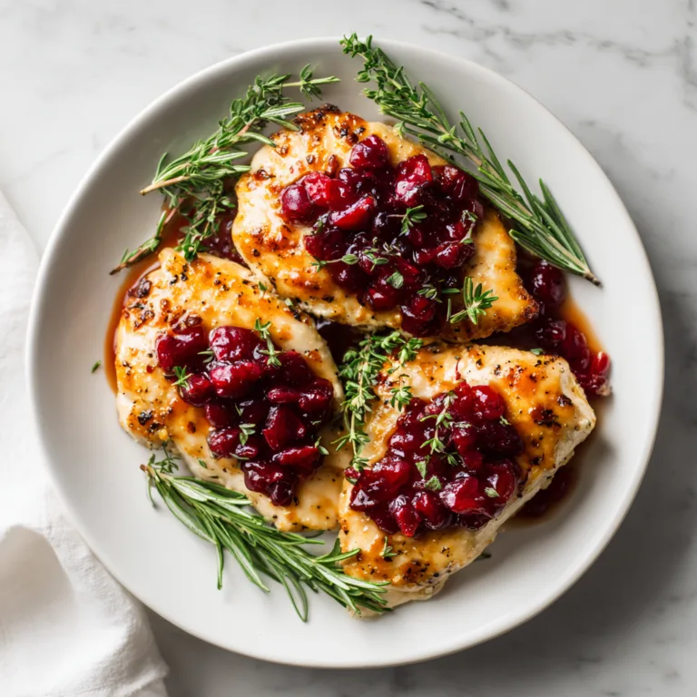 Cranberry Rosemary Chicken Skillet: A Sweet, Savory One-Pan Comfort Dinner