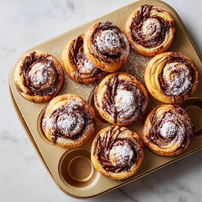 Chocolate Custard Cruffins: Flaky Layers Meet Silky Chocolate Indulgence
