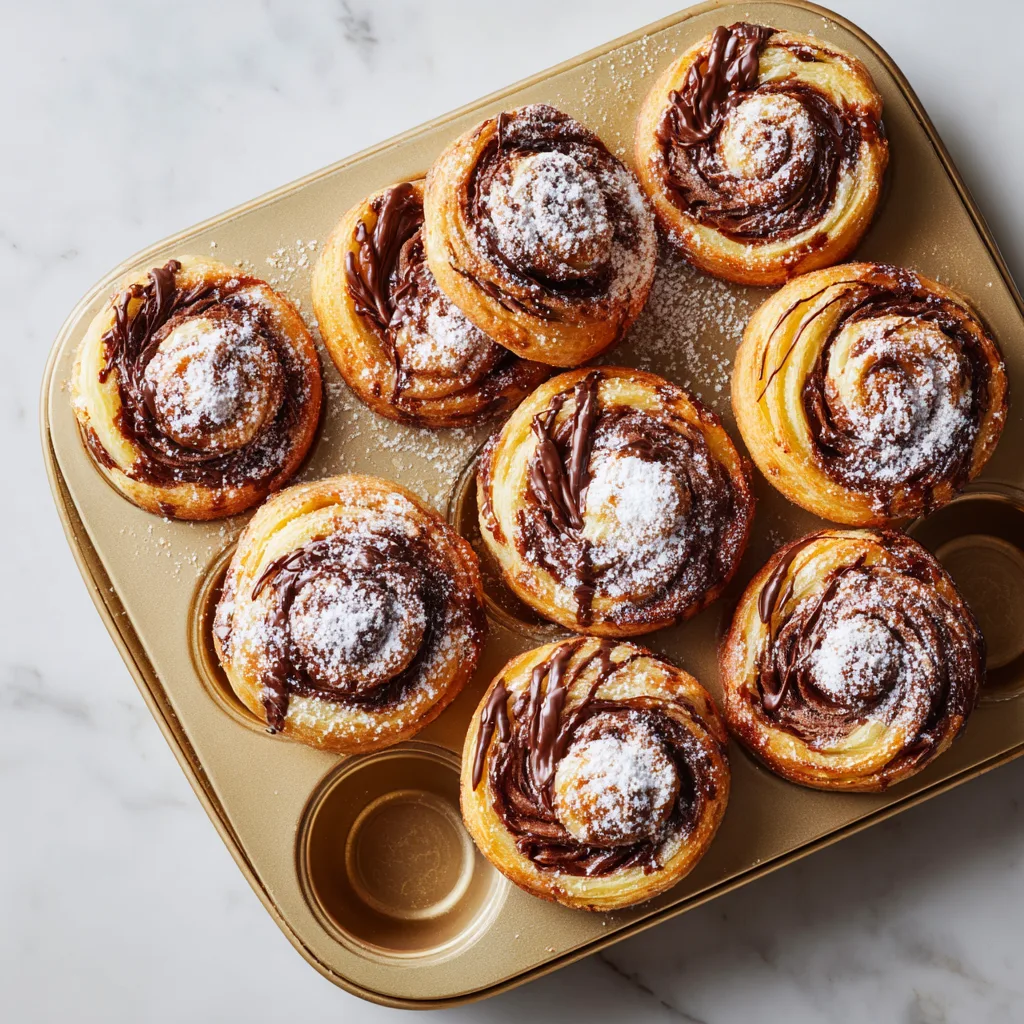 Chocolate Custard Cruffins: Flaky Layers Meet Silky Chocolate Indulgence