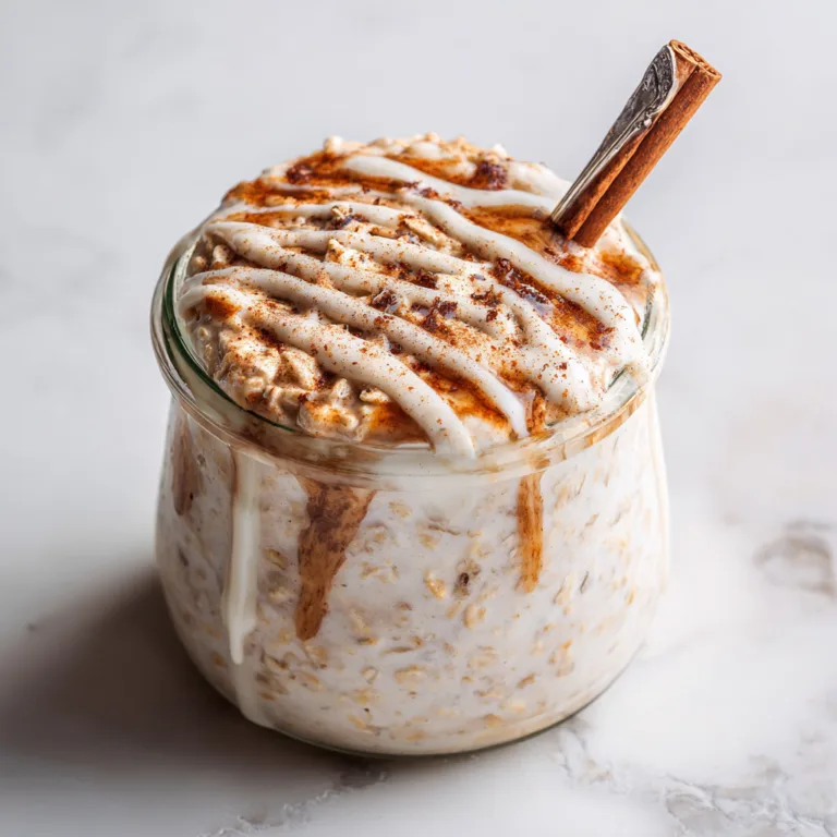 Cinnamon Roll Overnight Oats: A Cozy, No-Bake Breakfast That Feels Like Dessert