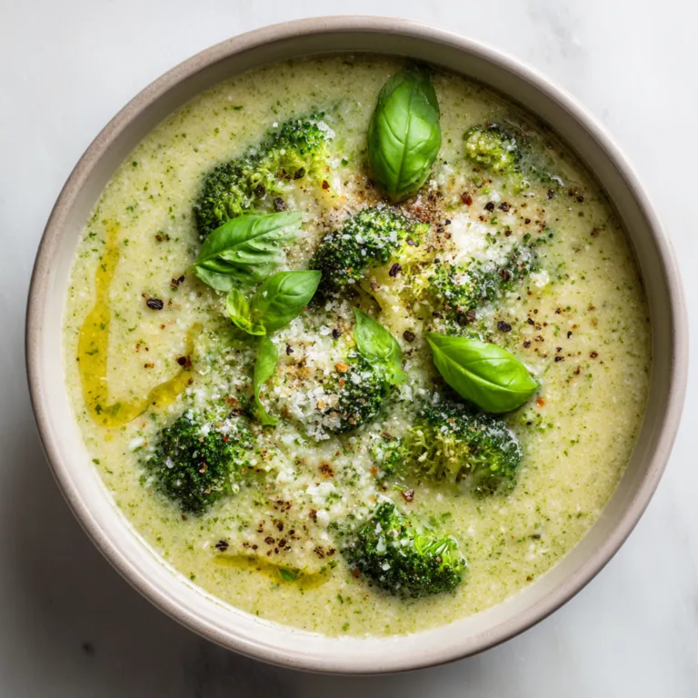 Garlic Italian Broccoli Soup: A Comforting Bowl of Rustic Flavor