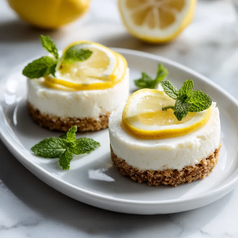 Refreshing Mini Lemon Cheesecakes: Bright, Creamy Citrus Bites of Sweet Perfection